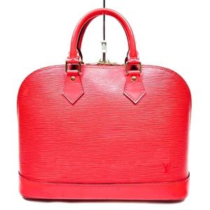 Louis Vuitton  Hand Bag  Alma Red Epi